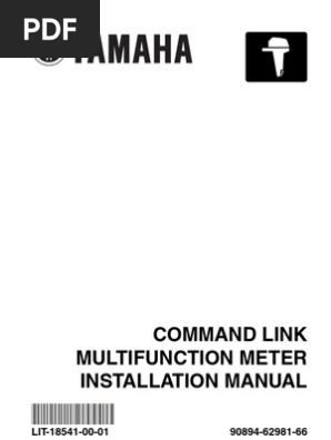 Yamaha Command Link Square Installation Manual