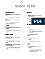Time Conjunctions - Past Tenses - Theory
