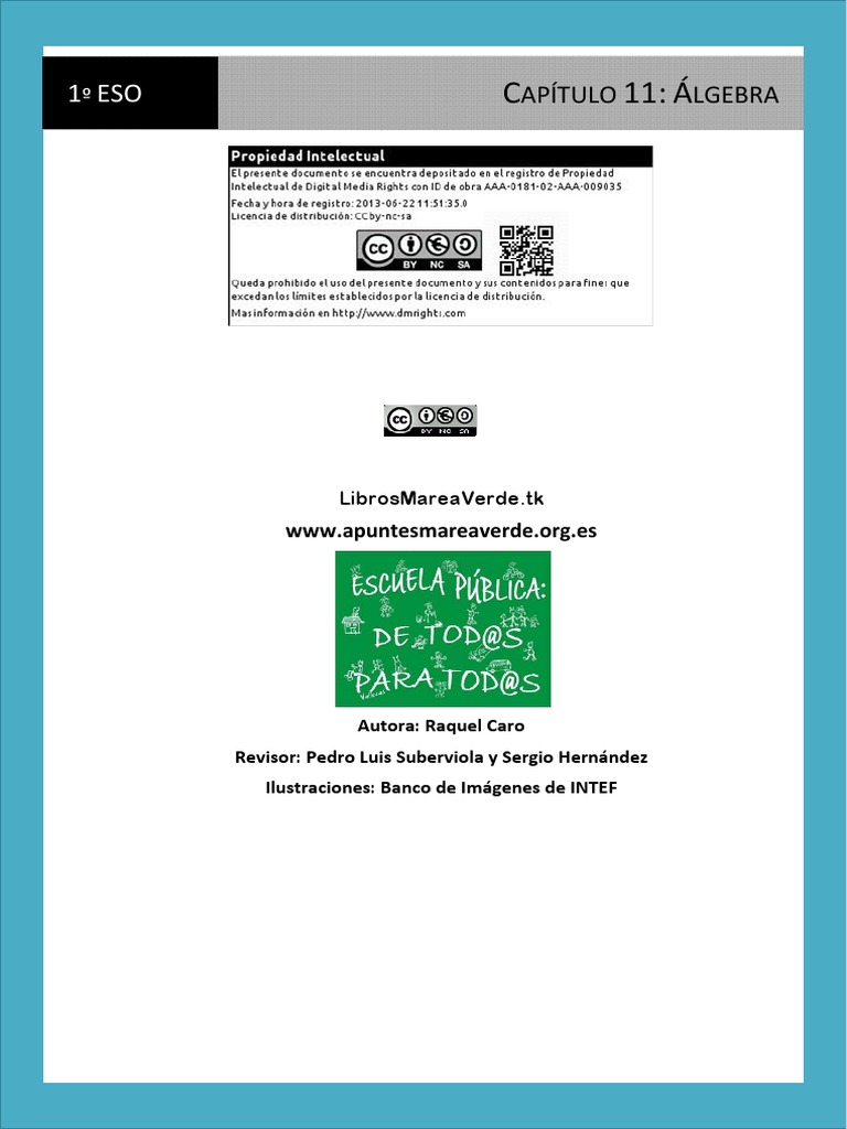 1 11 Algebra | PDF | Ecuaciones | Álgebra