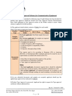 Light Type Approval Scheme For Communication Equipment