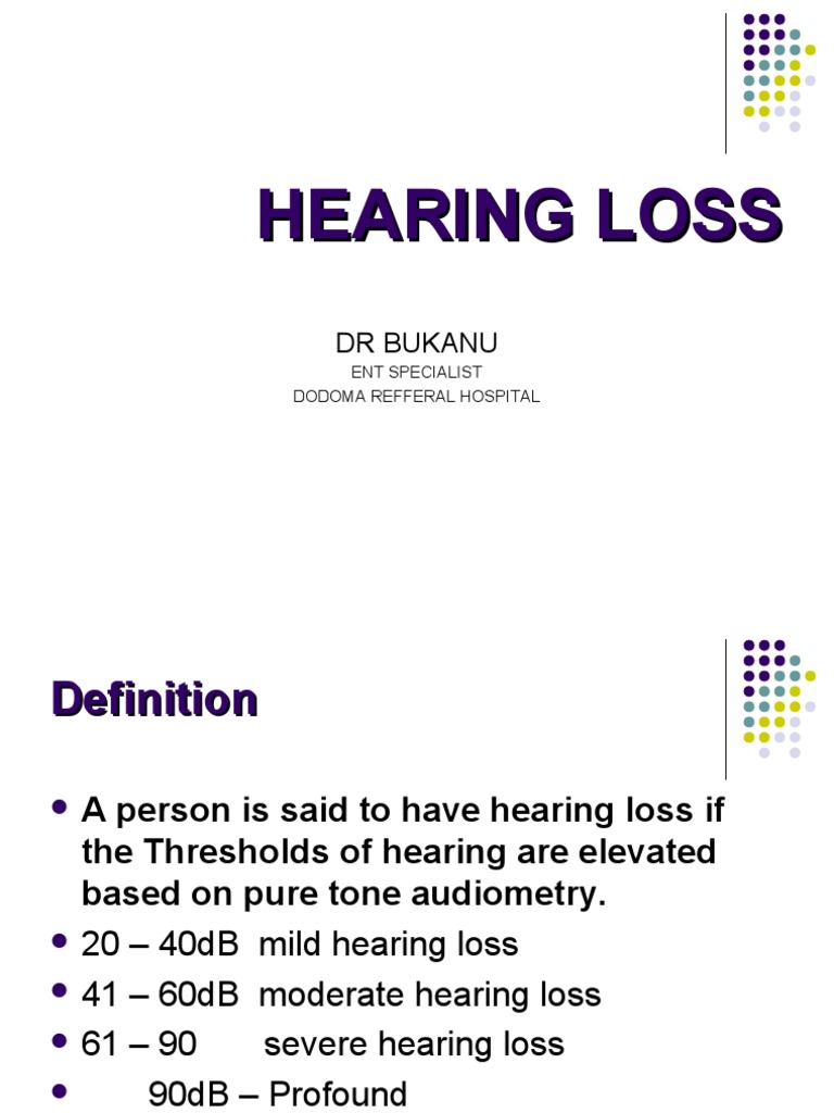 Hearing Loss Pdf Ear Hearing Loss