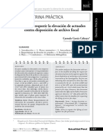 Plazo para Requerir La Elevación de Actuados