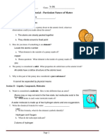 Aliya Oyelaja - Particulate Nature of Matter Worksheet