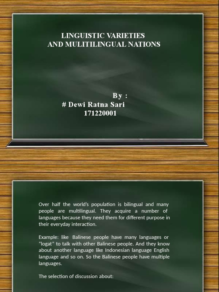 Linguistic Varieties in Multilingual Nations | PDF | Norway ...