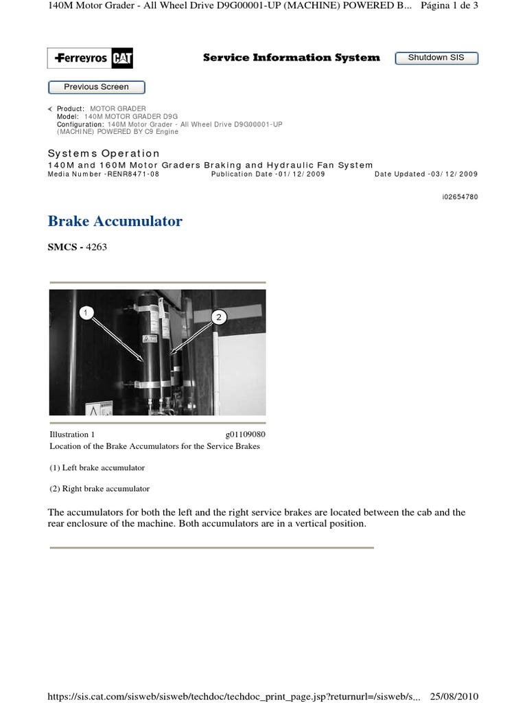 Brake Accumulator Systems Operation Brake Engines