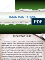 Keimanan Dan Ketaqwaan