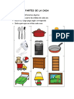 PARTES DE LA CASA Dormitorio Cocina