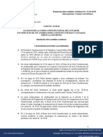 Corte Constitucional Concede Medidas Cautelares