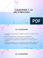 La Ciudadania y La Nacionalidad