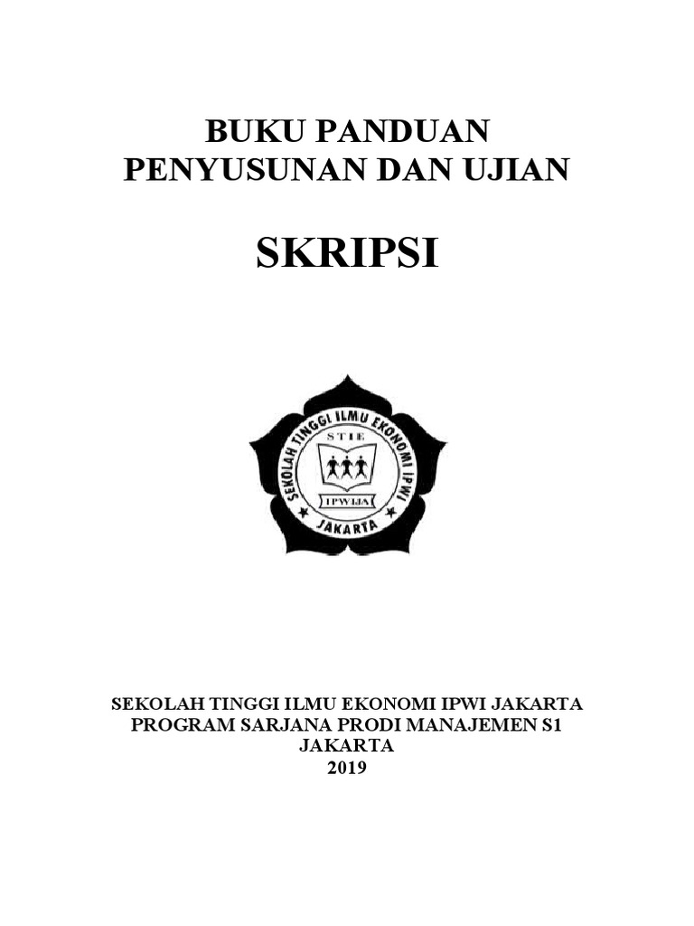 Panduan Skripsi STIE IPWI Jakarta | PDF