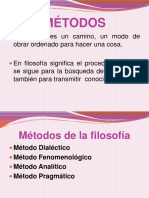 Métodos de La Filosofía