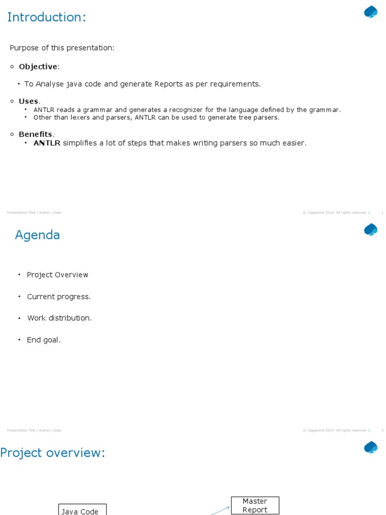 Purpose of This Presentation: o - To Analyse Java Code and Generate ...