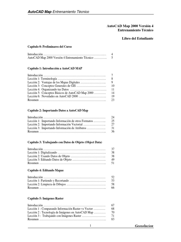 AutoCAD Map 2000 PDF | PDF | Informática