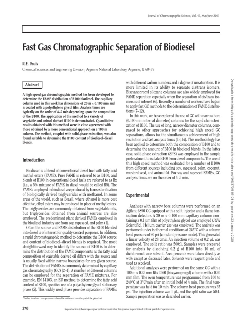 En 14331 PDF PDF Biodiesel Gas Chromatography