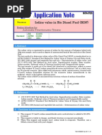 Iodine Value in Bio Diesel Fuel (BDF) : Redox Titration by Automatic Potentiometric Titrator