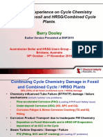 International Experience On Cycle Chemistry Worldwide For Fossil and HRSG/Combined Cycle Plants