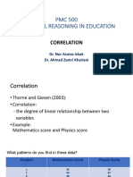 PMC 500 Statistical Reasoning in Education: Correlation