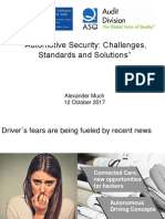 Automotive Security Challenges Standards and Solutions