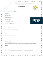 Internship Form PDF