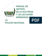 Manual de gestión de la doctrina y las lecciones aprendidas para la Policía Nacional.pdf