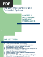 The 8051 Microcontroller and Embedded Systems: 8051 Assembly Language Programming