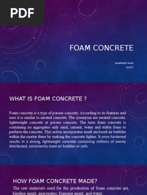 foam concrete