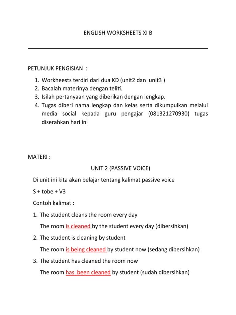 English Worksheets Xi B Pdf Morphology Linguistic Typology