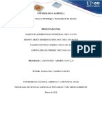 ENTOMOLOGIA AGRICOLA UNIDAD 2- TAREA 2 MORFOLOGIA Y TAXONOMIA DE LOS INSECTOS