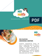 Presentacion Mis Raíces PDF