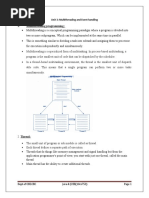 Multithreading Programming:: Unit 3: Multithreading and Event Handling