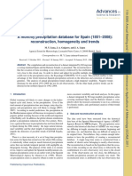 Advances: A Monthly Precipitation Database For Spain (1851-2008) : Reconstruction, Homogeneity and Trends