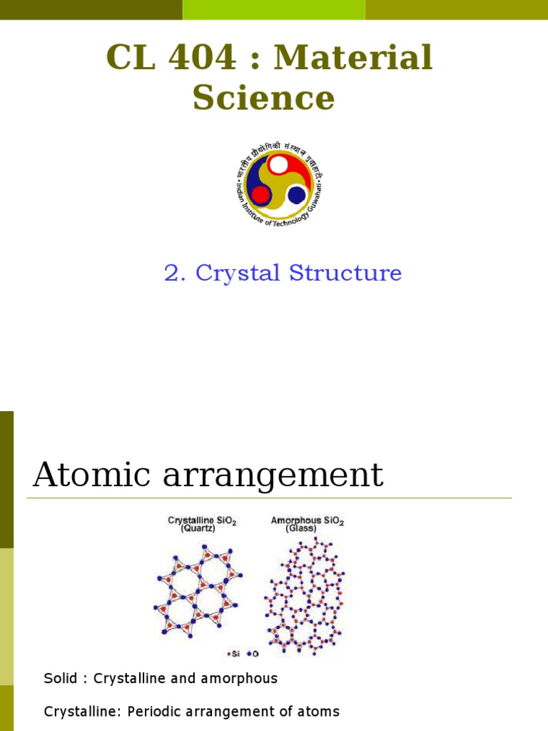 Crystal Structures Explained | PDF | Crystal Structure | Crystal