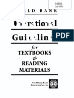 Wo RLD Ba N K: Textbooks Read Ing Materials