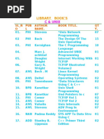 Library Book'S: C & Unix