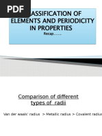 XI CLASSIFICATION OF ELEMENTS 13th May