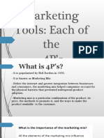 Marketing Tools: Each of The 4P's
