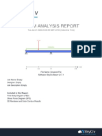 SkyCiv Beam Report PDF