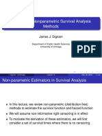 Lecture 14: Nonparametric Survival Analysis Methods: James J. Dignam