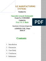 Flexible Manufacturing Systems: Saurabh Avinash Deshmukh