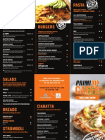 Primi Caffe Menu