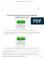 1 Cómo Derivar Funciones de Todo Tipo. Ejercicios Resueltos Paso A Paso - PDF