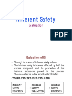 Inherent Safety Index Calculation Subindices