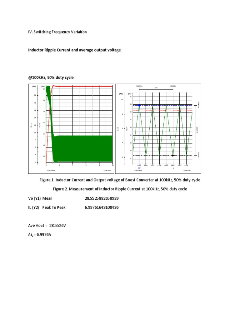 Inductor Ripple Current in Boost Converter | PDF | Power Electronics ...