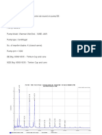 Pump DE bearing rub noise