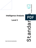 Intelligence Analysis UK NVQ (OU)