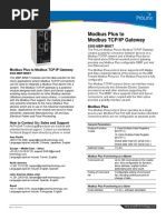 Modbus Plus To Modbus TCP/IP Gateway: 5303-MBP-MNET