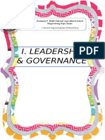 I. Leadership & Governance: Fortunato F. Halili National Agricultural School Magasawang-Sapa Annex