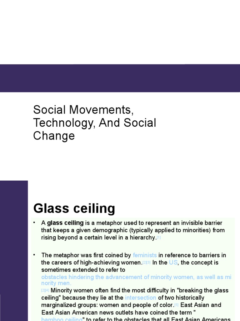Glass Ceiling and Social Movements Insights | PDF | Psychological ...