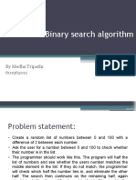 Randomized Binary Search Algorithm