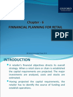 Chapter-6 FINANCIAL PLANNING FOR RETAIL